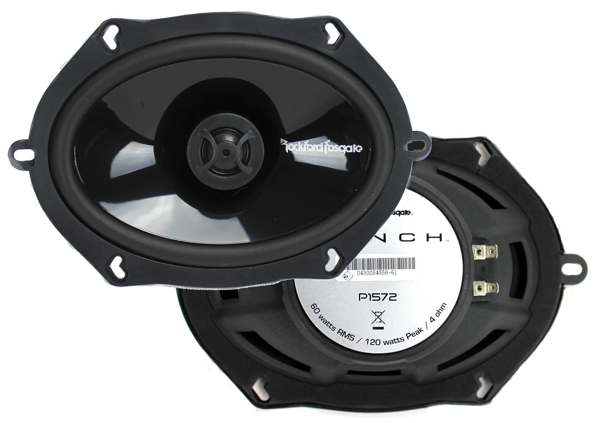 2)Rockford Fosgate 5x7" 120W 2 Way Car Coaxial Speakers Audio Stereo (Open Box)