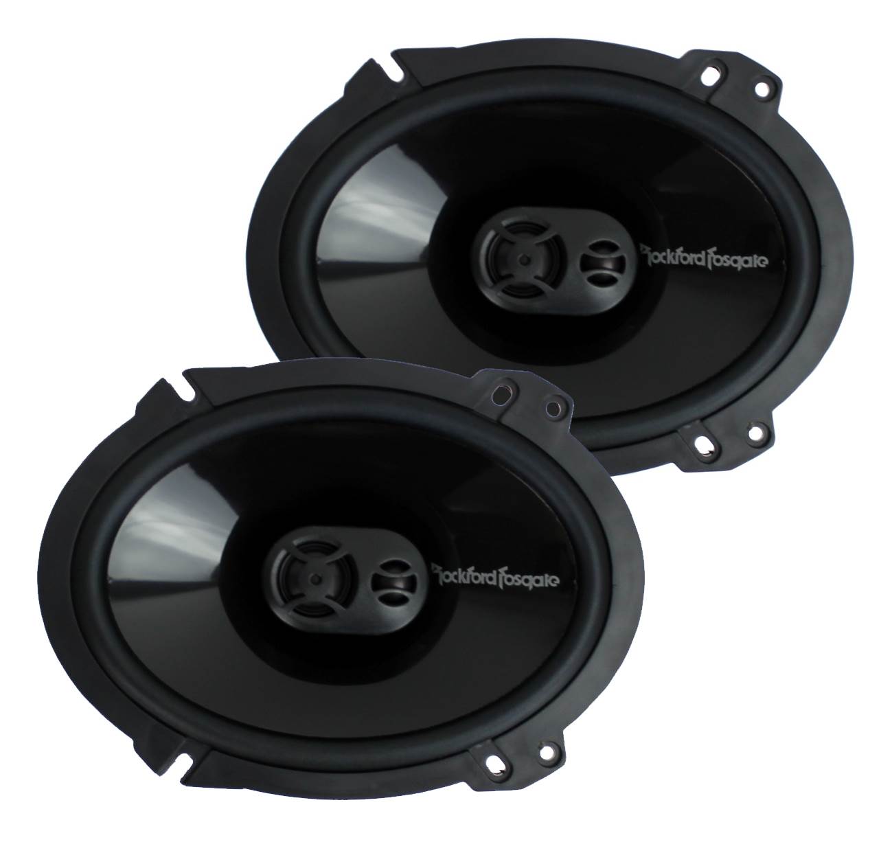 Rockford Fosgate P1683 6x8" 130W 3 Way Car Coaxial Speakers Audio (For Parts)