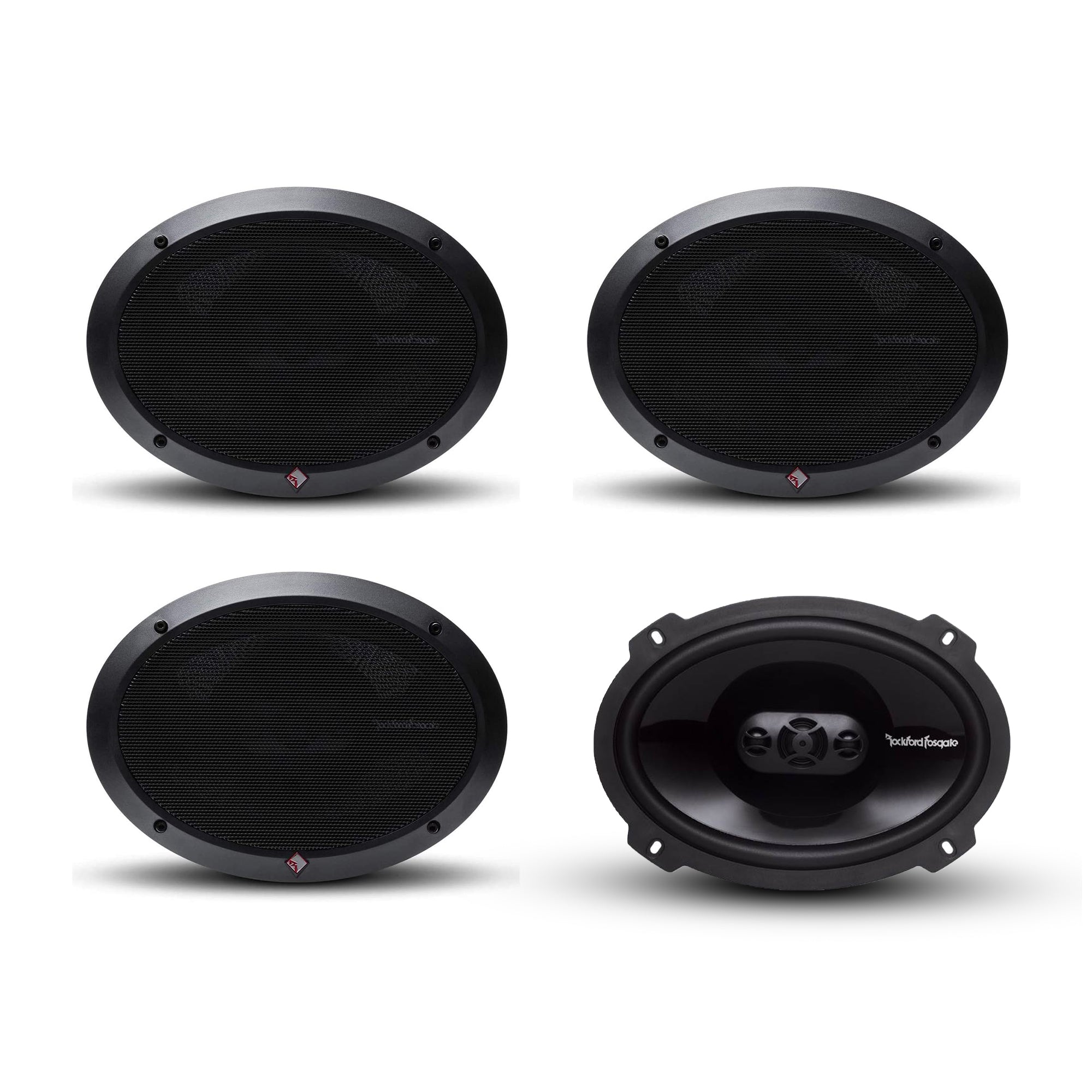 Rockford Fosgate P1694 6" x 9" 300W 4 Way Car Coaxial Speakers Audio (2 Pack)