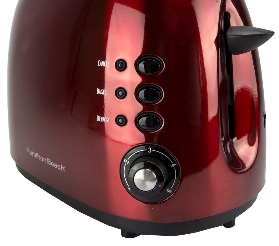 Hamilton Beach 2-Slice Toaster w/Extra Wide Toast and Bagel Slots Red (Open Box)