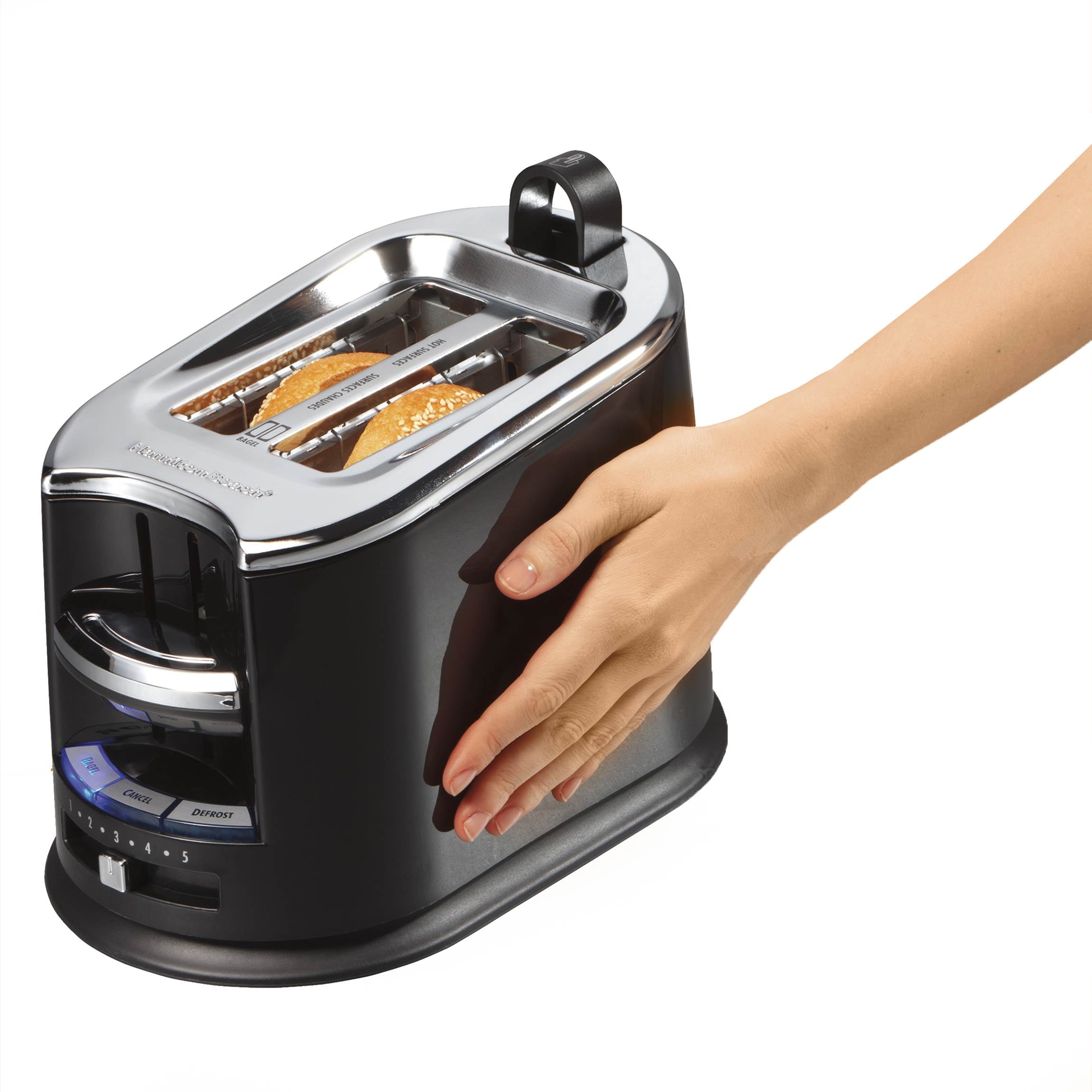Hamilton Beach 22323 Extra-Wide 2-Slice Toaster W/ Tongs - Black (Open Box)
