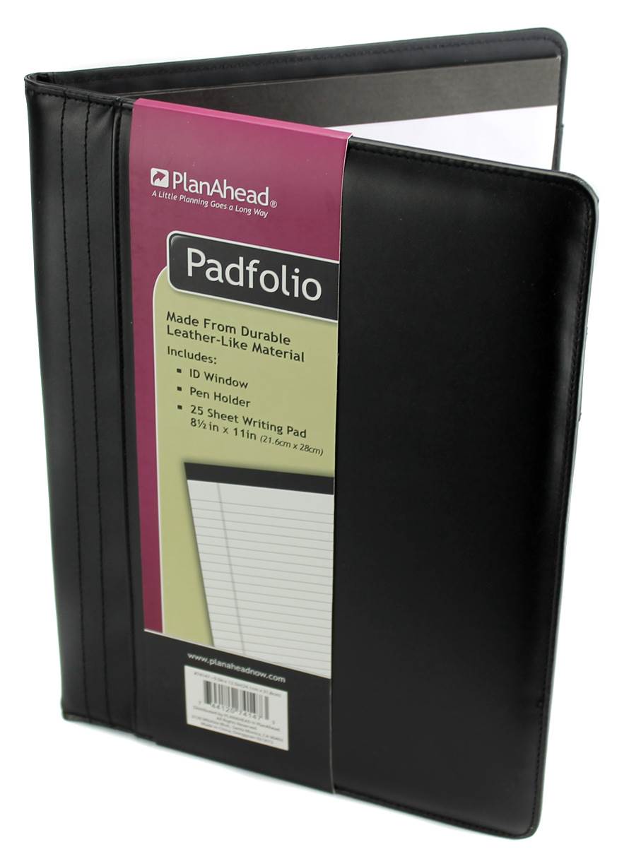 PlanAhead 74147 Business Black Folding Writing Letter Pad Padfolio - Missing Pad