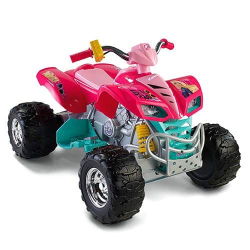 Power Wheels Barbie Kawasaki KFX 4-Wheel ATV Electric 12V Ride-On - Open Box!