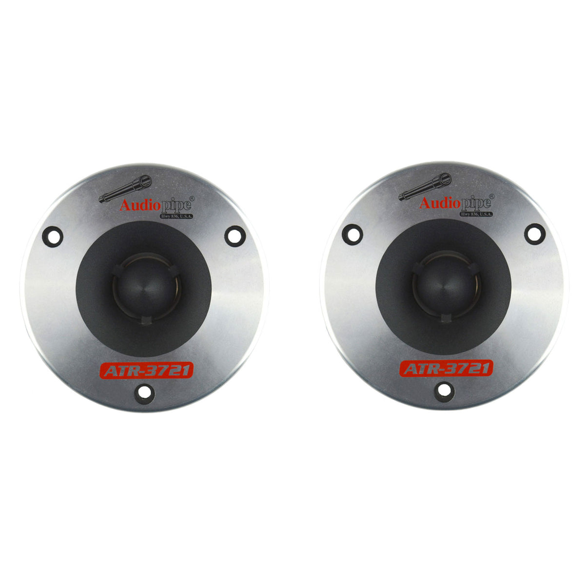 Audiopipe ATR-3721 3.75 Inch 350 Watt Titanium Car Audio Bullet Tweeter, Pair