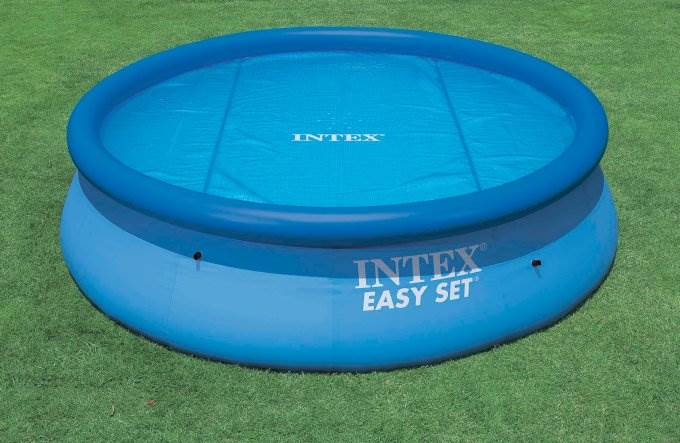 INTEX 12' Easy Set & Metal Frame Swimming Pool Solar Cover Tarp (Open Box) - VMInnovations