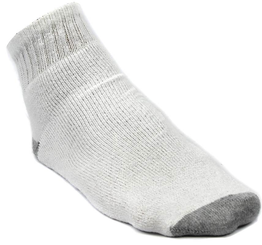 6 Pairs Starter SM48026 Men's Ankle Socks Shoe White - Size 6-12- Open Bag