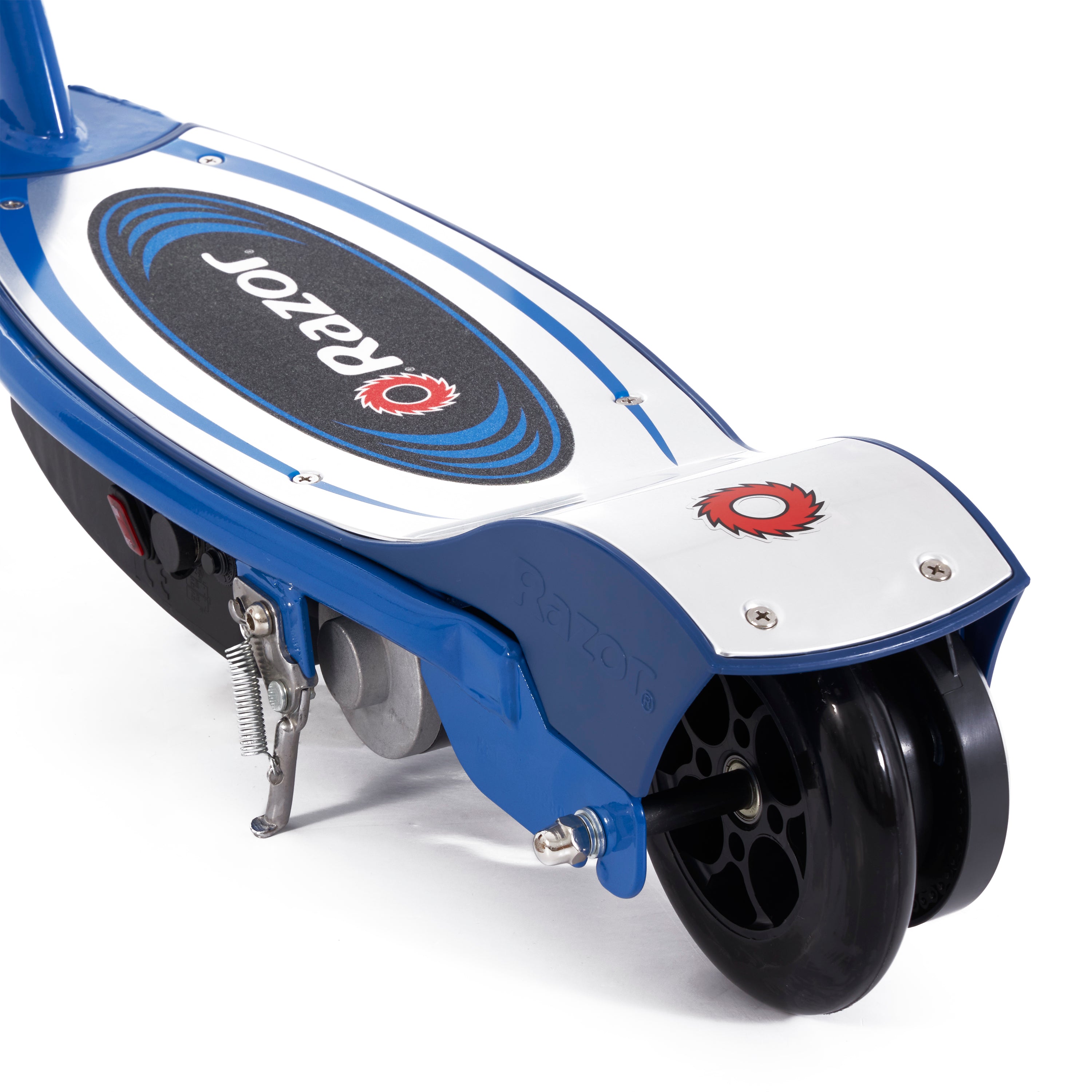 Razor E100 Kids 24V Motorized Powered Electric Kick Scooter with Helmet, Blue