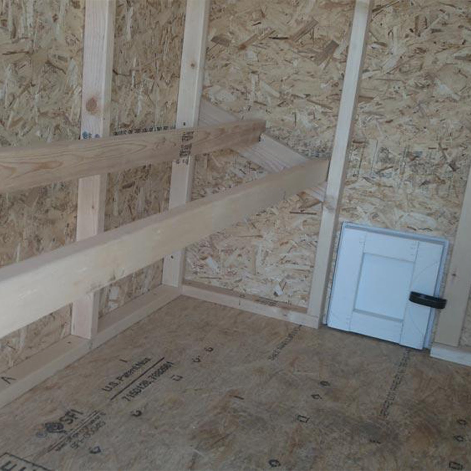 OverEZ Large Wooden Poultry Hen Chicken Coop with Nesting Boxes for 15 Chickens