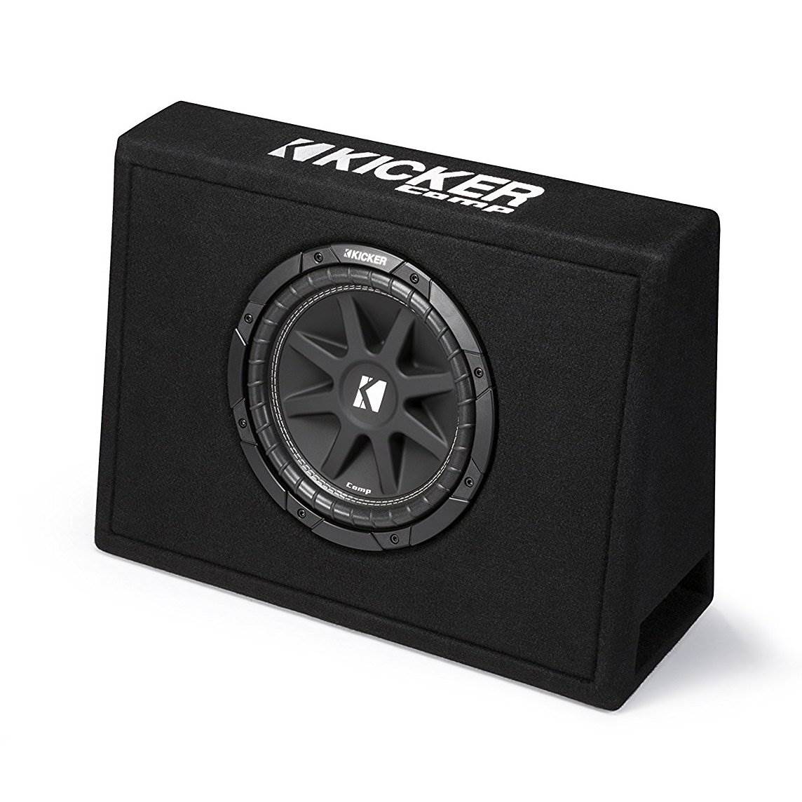 Kicker 43TC104 10" 300W Loaded Car Audio Subwoofer + Sub Box +Amplifier +Amp Kit