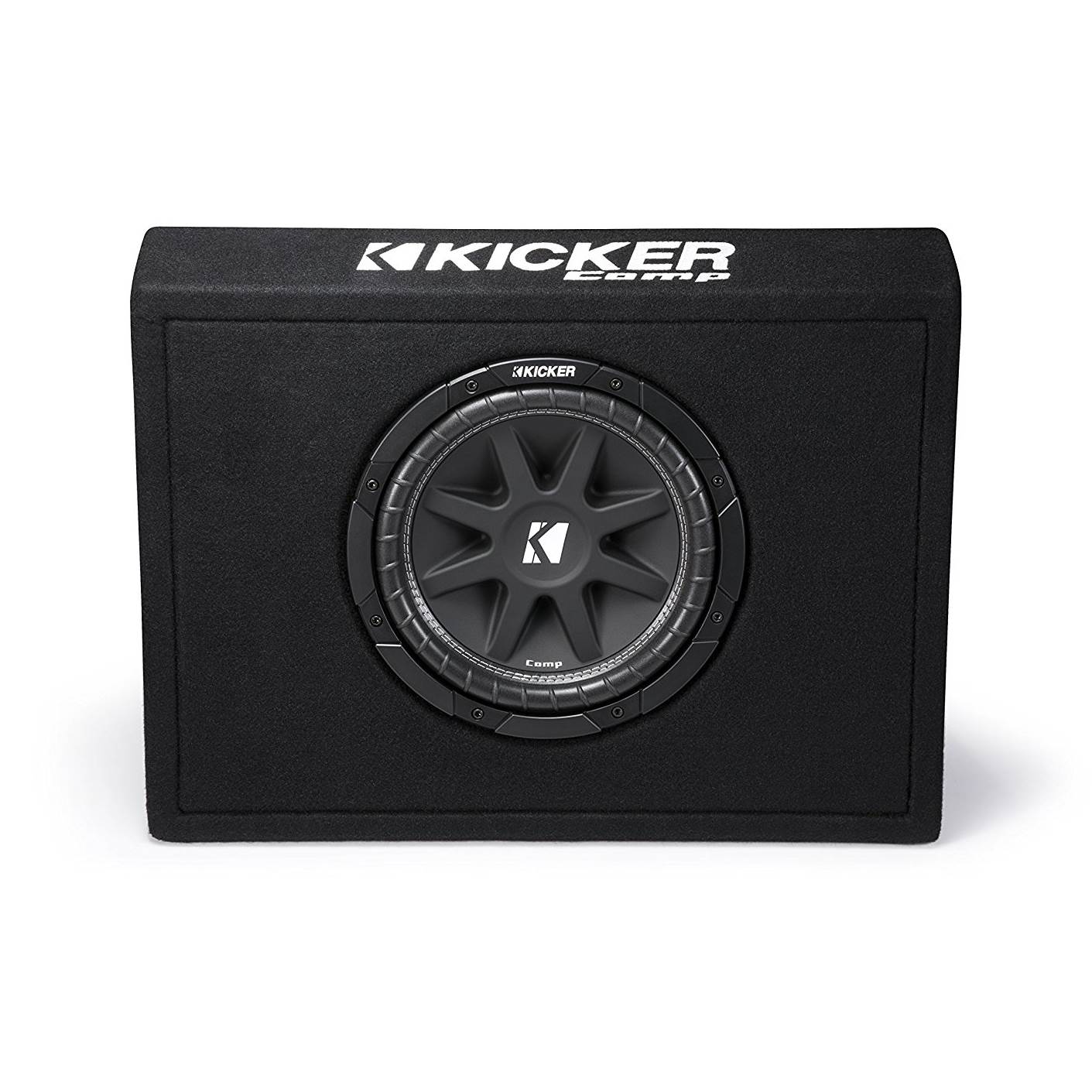 Kicker 43TC104 10" 300W Loaded Car Audio Subwoofer + Sub Box +Amplifier +Amp Kit