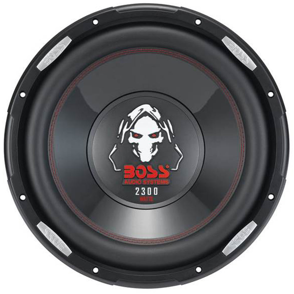 2 BOSS P126DVC 12" 2300W Car Subwoofers Subs & 1600W 2-Ch Amp & 8 Gauge Amp Kit