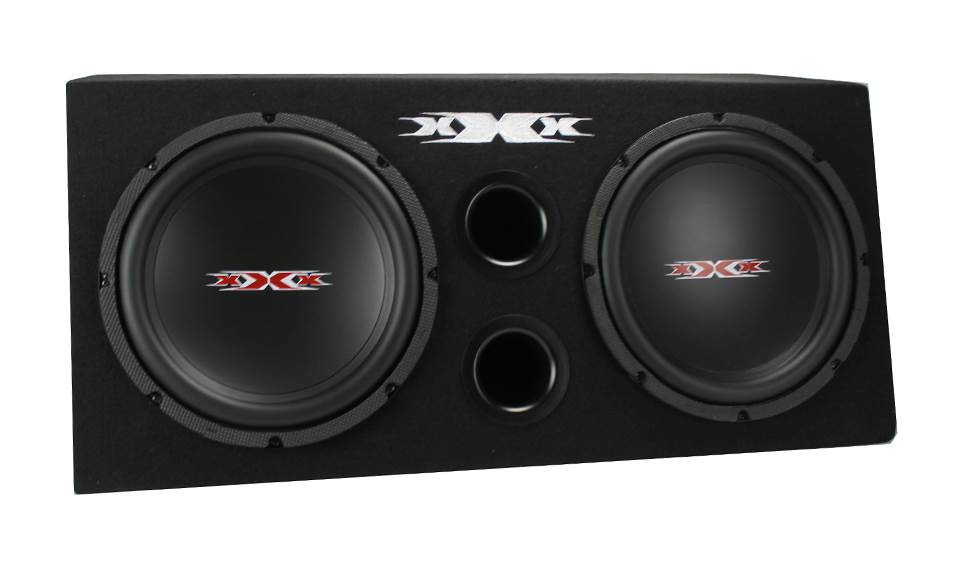 XXX XBX-1000B 10" 1000W Car Subs+Amplifier+Amp Kit+Sub Box Enclosure - Open Box