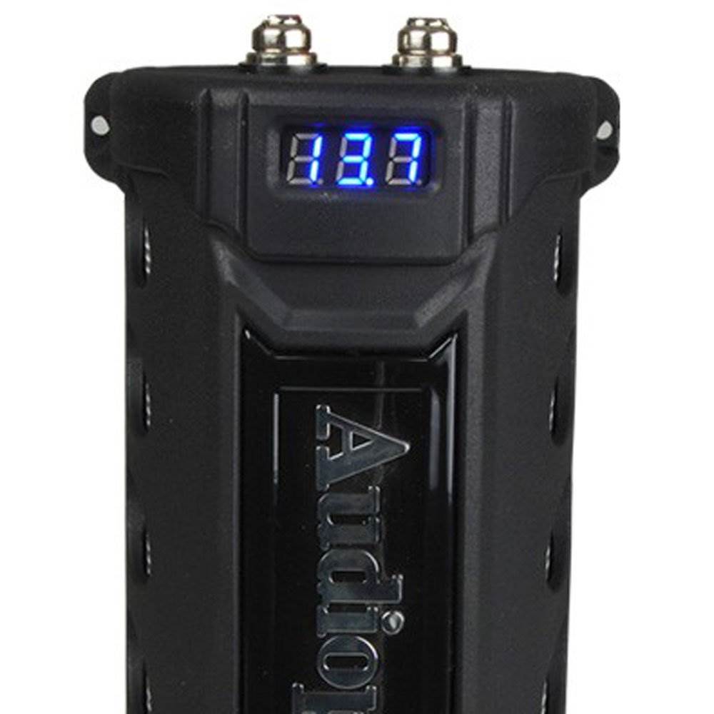 Audiopipe ACAP-6000 6 Power Car Audio Capacitor Digital Display Black (4 Pack)