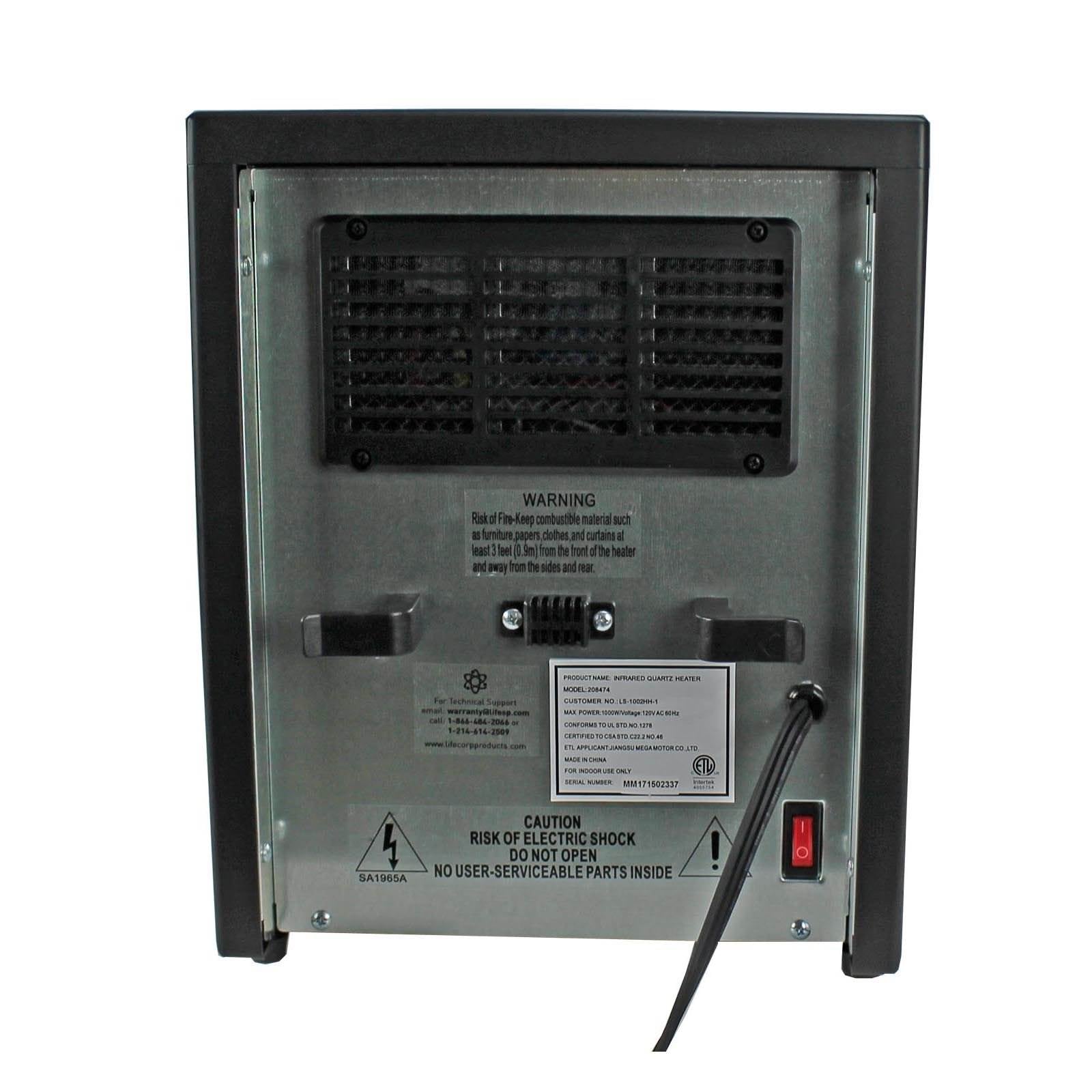 LifeSmart LifePro LS-1002HH 1,000 Sq Ft Portable Infrared Heater (Open Box)