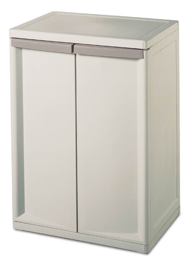 Sterilite Heavy Duty Adjustable 2 Shelf Base Cabinets Storage (Open Box)