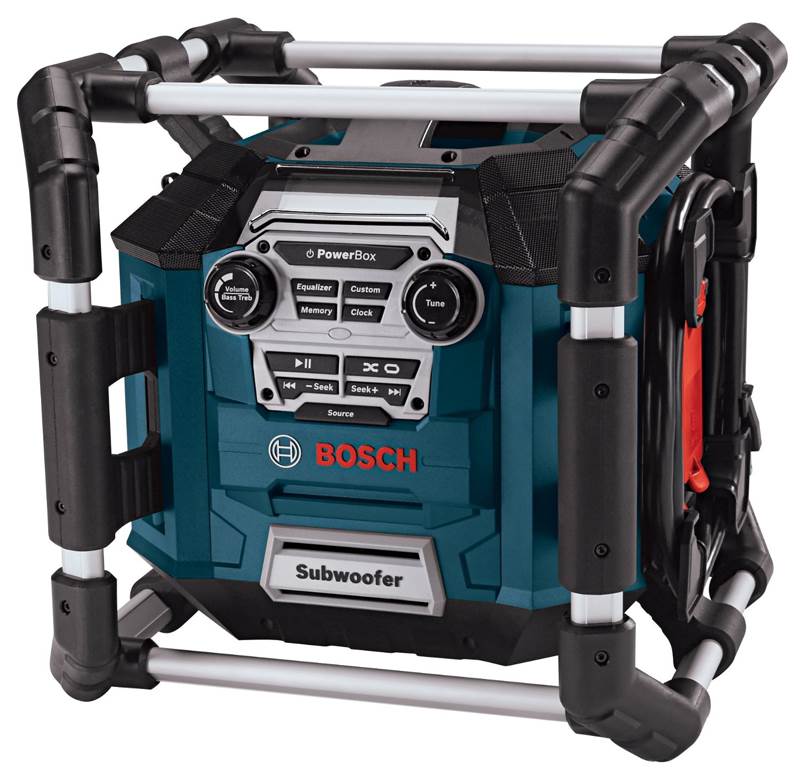 Bosch PB360S Power Box Rechargeable Jobsite Radio w/360 Sound MP3/AUX (Open Box)