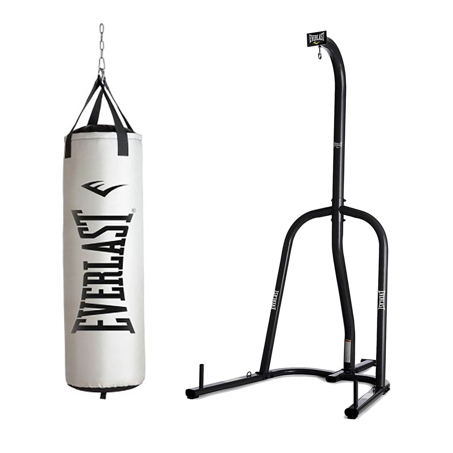 Everlast Nevatear Fitness 70 Pound Heavy Kickboxing Punching Bag with Stand