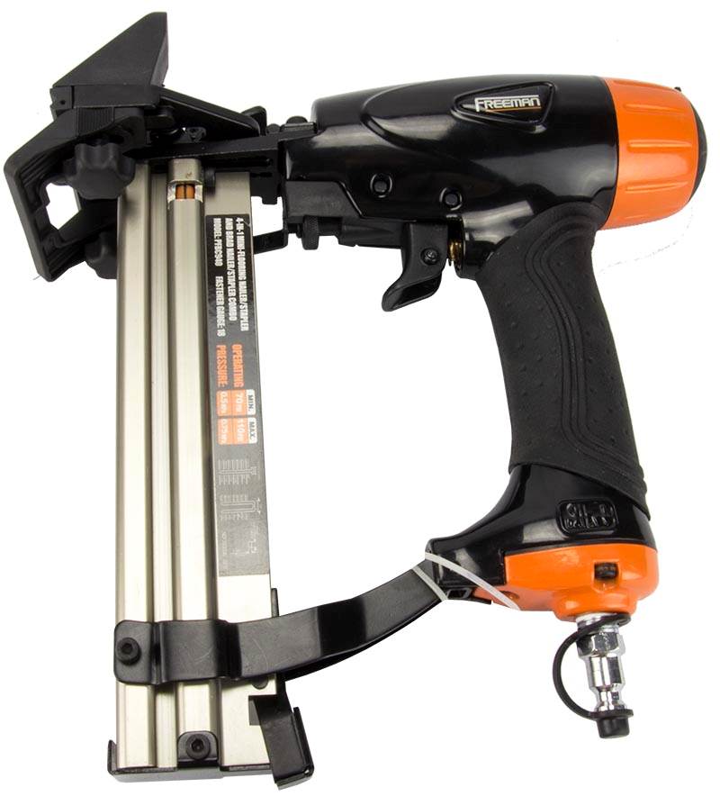 FREEMAN 4 in 1 Mini Pneumatic Air Flooring Nailer Stapler Gun Combo (Open Box)