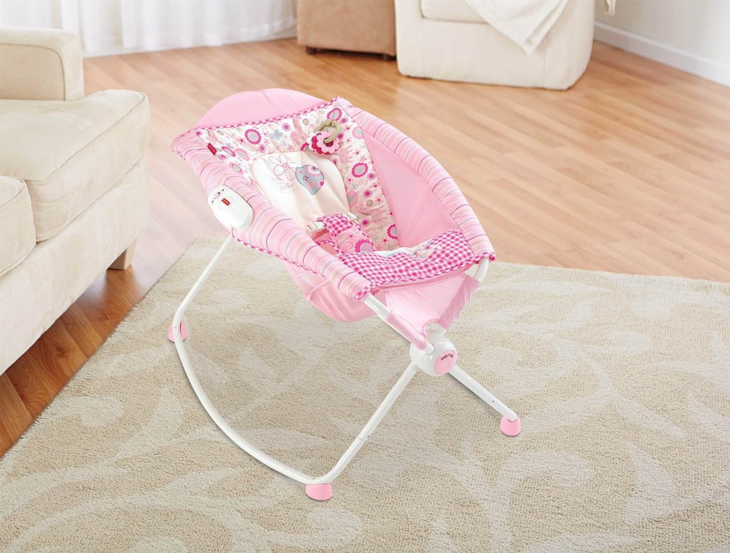 Fisher Price Newborn Baby Rock 'N Play Sleeper Vibration Rocker -Pink- Open Box