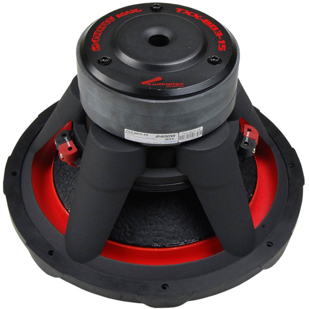 Audiopipe TXX-BD3-15 15" 2400W Car Audio Dual 4 Ohm Subwoofers (2 Pack)