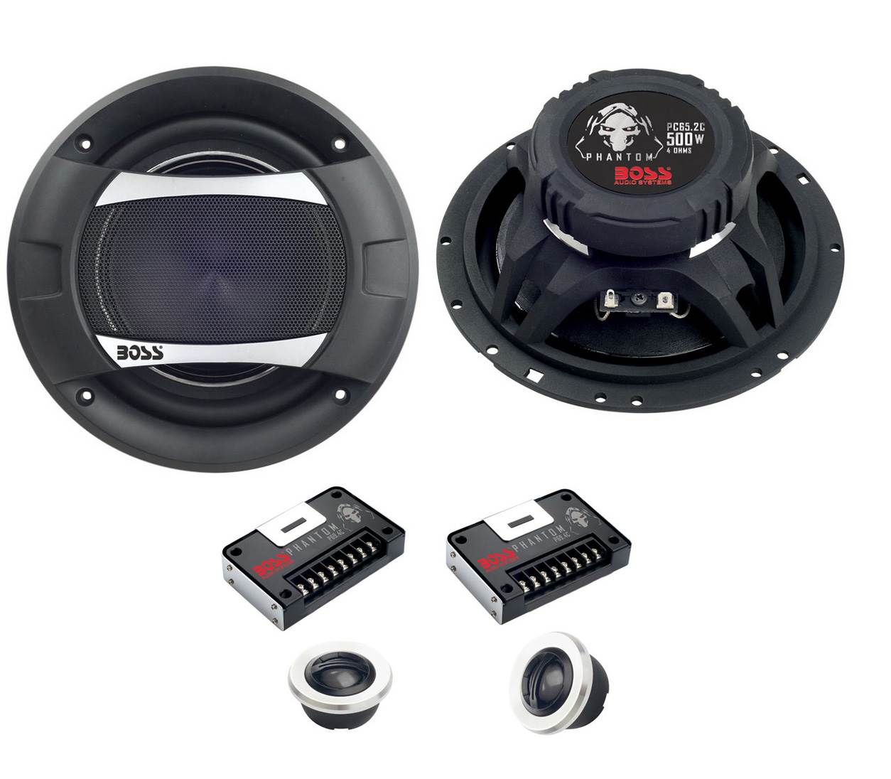 Boss PC65.2C 6.5" 500W 2-Way and 2) Boss P694C 6x9" 800W 4-Way Car Speakers - VMInnovations