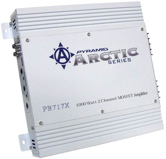 PYRAMID PB717X 2-Channel 1000W Car Audio Amplifier Power Amp and 8 Gauge Amp Kit