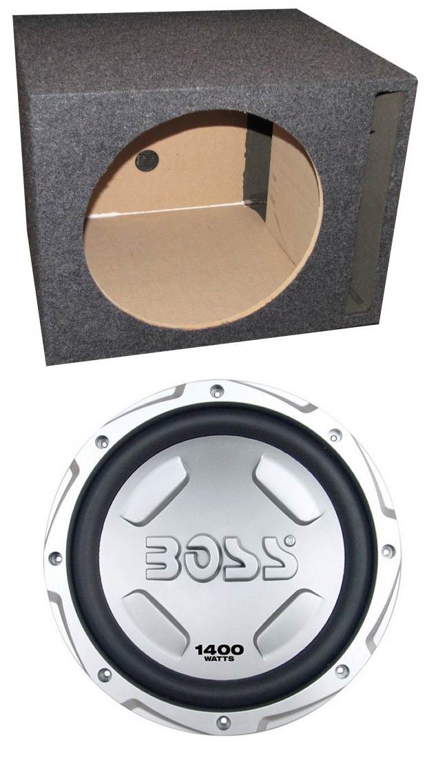 BOSS AUDIO Chaos CX122 12" 1400 Watt Car Power Subwoofer Woofer + Vented Sub Box