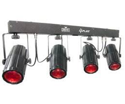 CHAUVET 4PLAY LED DMX Light Beam Beam/Bar Effect System w/ Tripod Stand + Cables - VMInnovations
