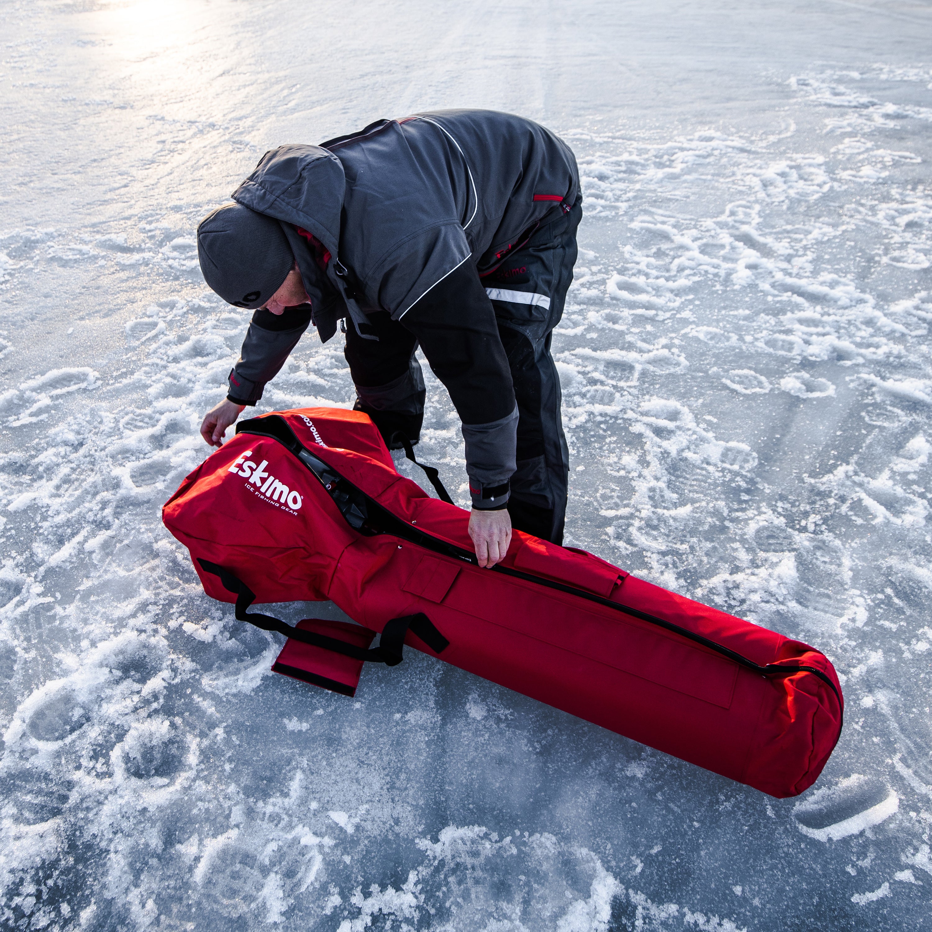 Eskimo Ice Fishing Universal Auger Powerhead and Bit Carry Bag (Open Box) - VMInnovations