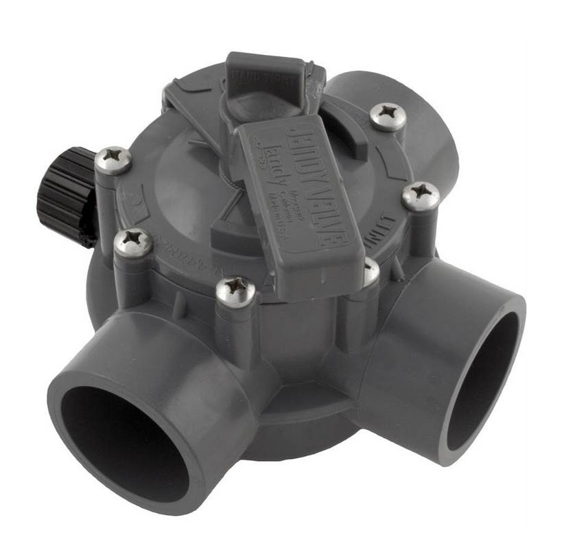 Jandy Swimming Pool & Spa 3-Way Port Valve 1-1/2"-2" Positive Seal CPVC (Used)