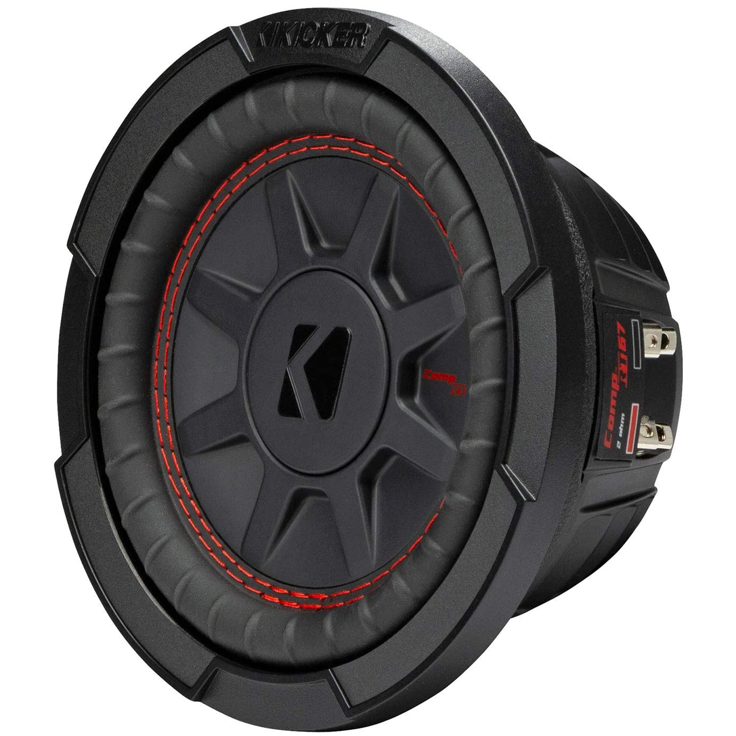 KICKER 48CWRT674 CompRT Dual 4 Ohm 300 Watt 6.75 Inch Car Audio Stereo Subwoofer