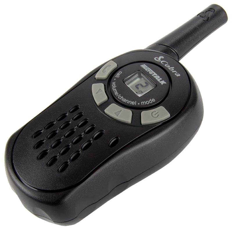(2) COBRA CX101A 16-Mile 22-Channel 2-Way Walkie-Talkie Radios - Open Box