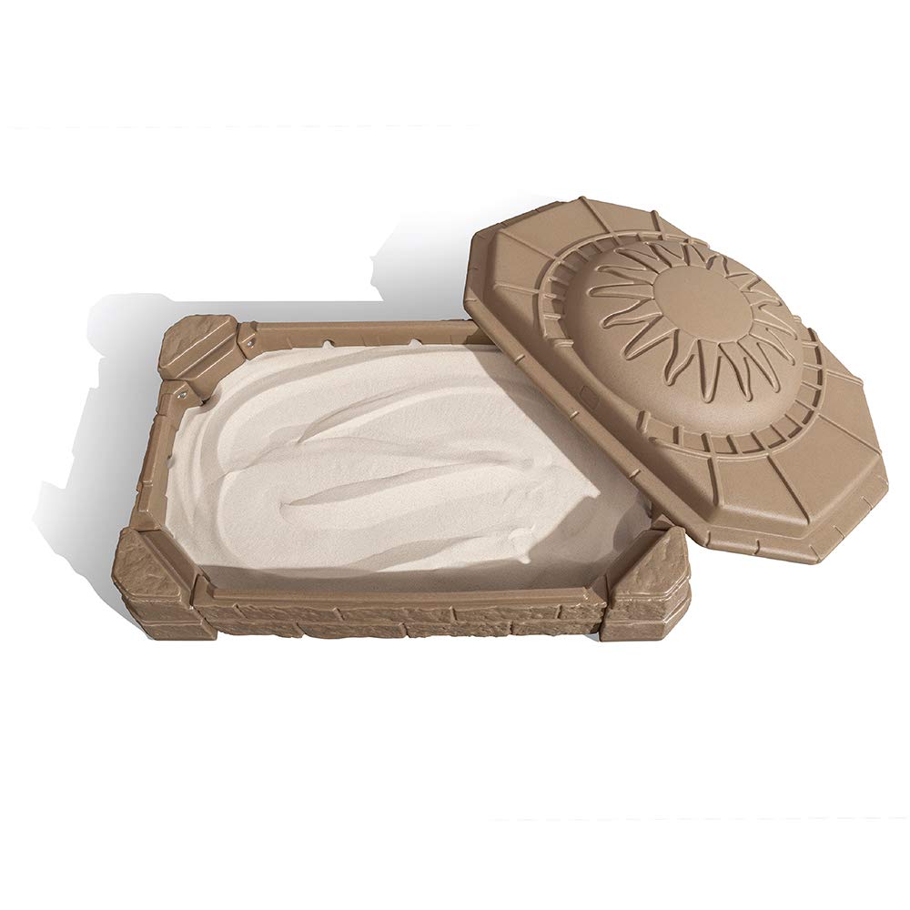 Step2 Naturally Playful Backyard Sandbox II for Toddlers and Preschoolers, Beige
