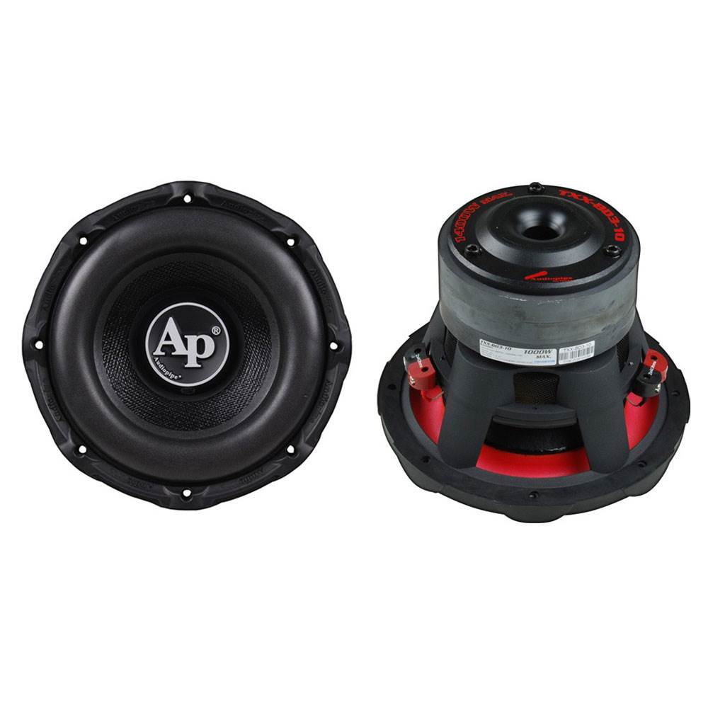 Audiopipe TXX-BD3-10 1400W 10 Inch Dual 4 Ohm Car Audio Subwoofers (2 Pack)
