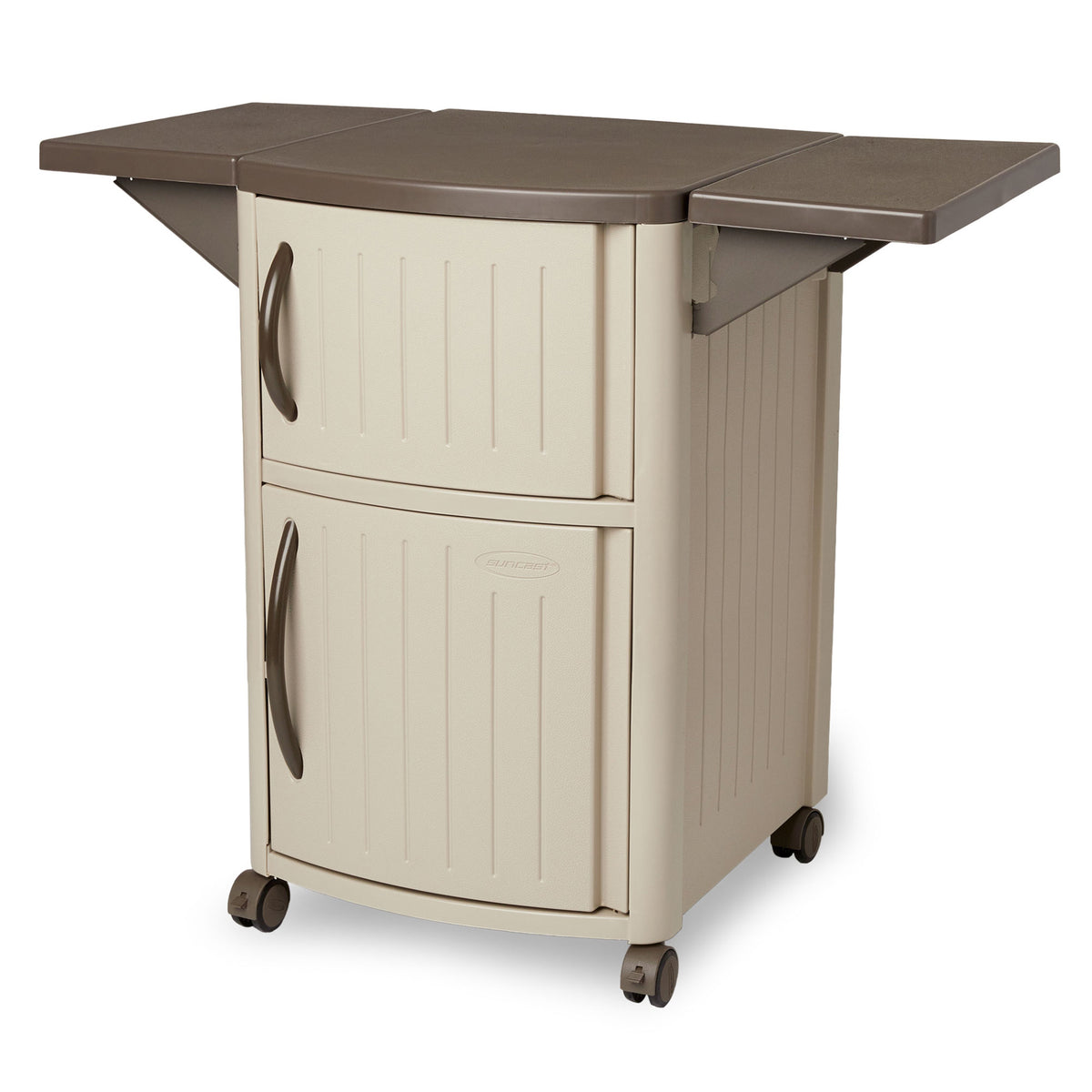 Suncast DCP2000 Outdoor Patio Prep Serving Station Table & Cabinet (Open Box)