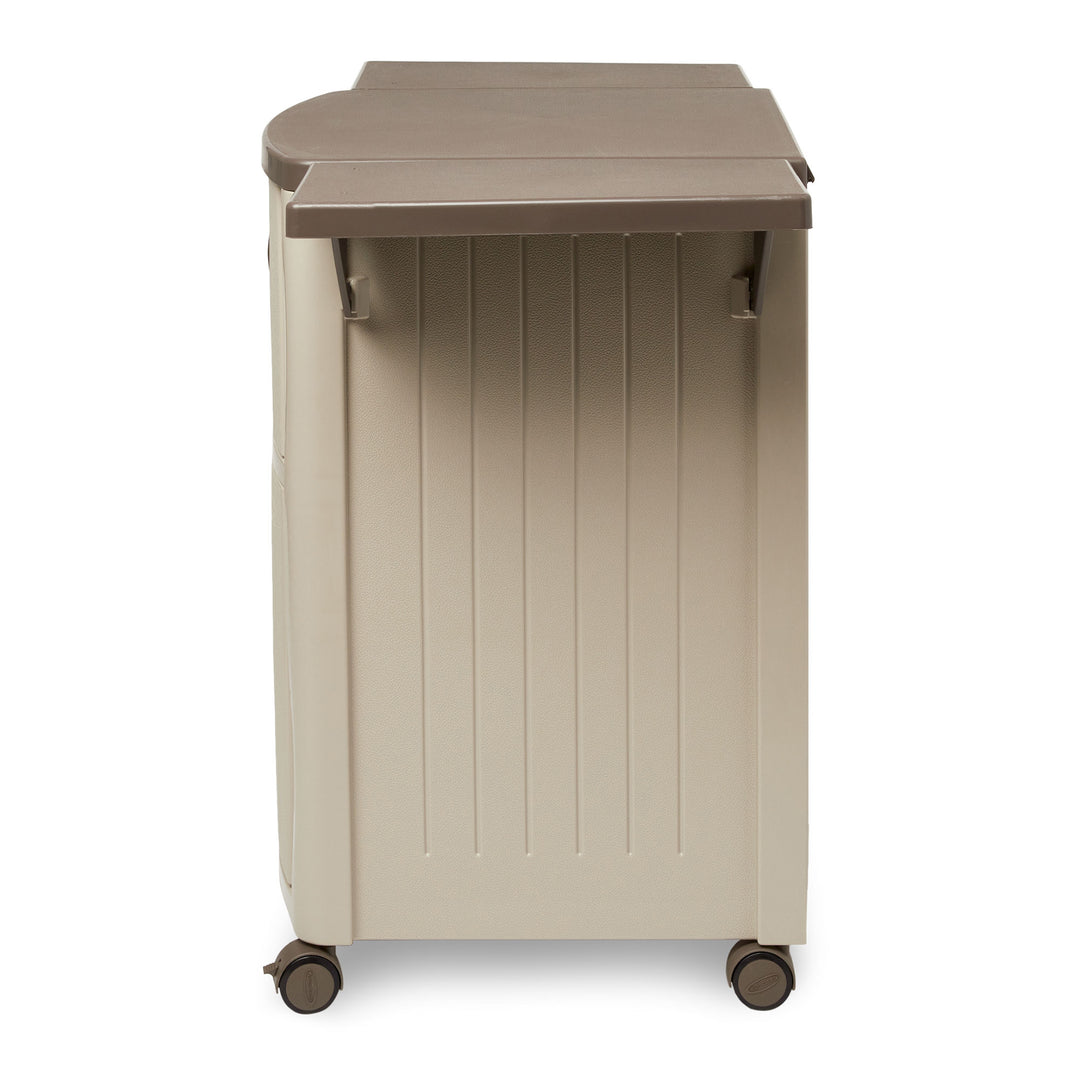 Suncast DCP2000 Portable Outdoor Patio Prep Serving Station Table and Cabinet - VMInnovations