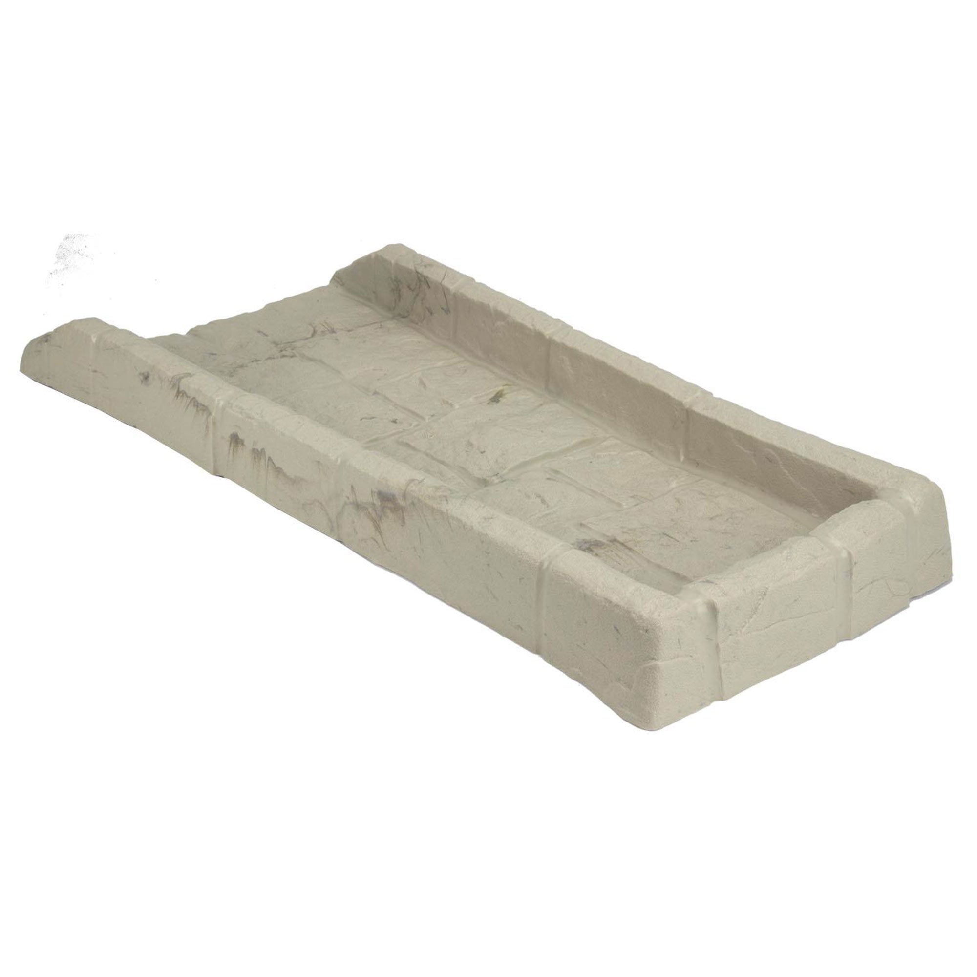 Suncast Decorative Rain Gutter Downspout Splash Block, Light Taupe (6 Pack) - VMInnovations