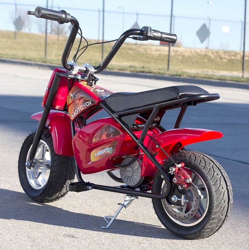 Motovox MBXXSE 24V 7Amp Youth Mini Electric Minibike Motorcycle Red - Open Box
