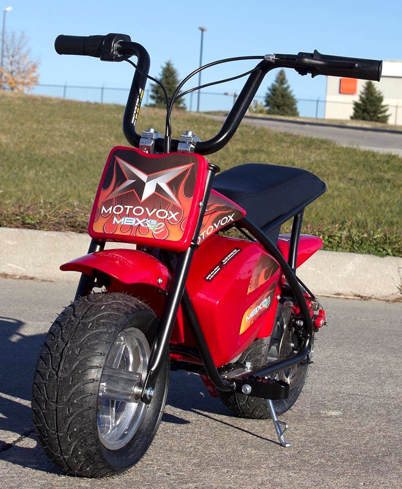 Motovox MBXXSE 24V 7Amp Youth Electric Minibike Motorcycle Red - Damaged