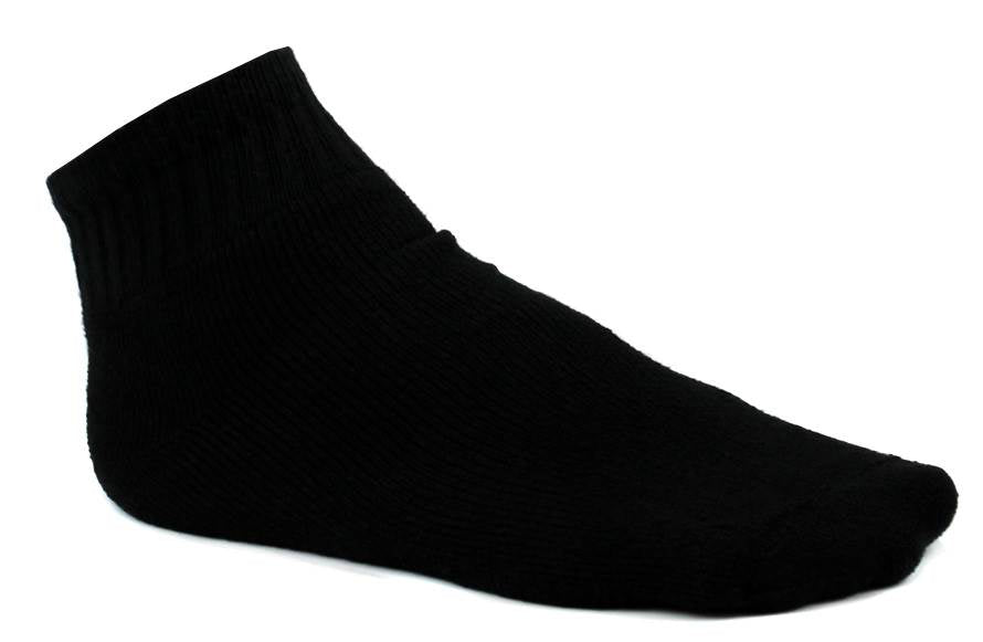 NEW! 32 Pairs Starter SM481B8 Men's Ankle Socks Shoe Quality Black - Size 6-12