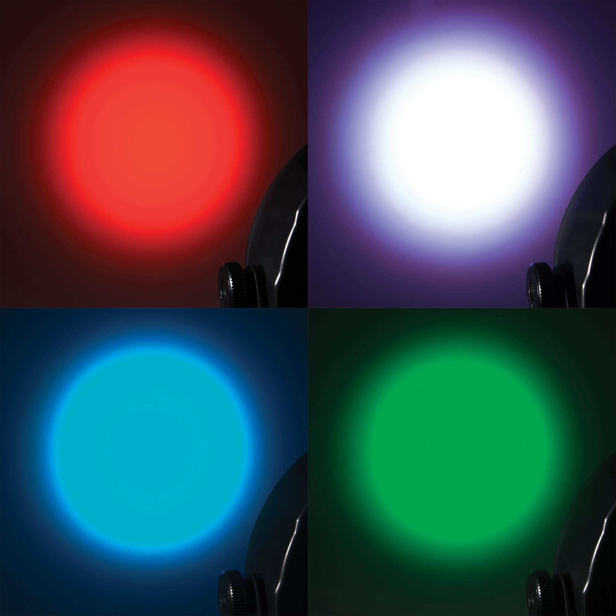 Chauvet SlimPar 56 LED Par 8 Can Lights + ADJ Controller + 2 Travel Cases