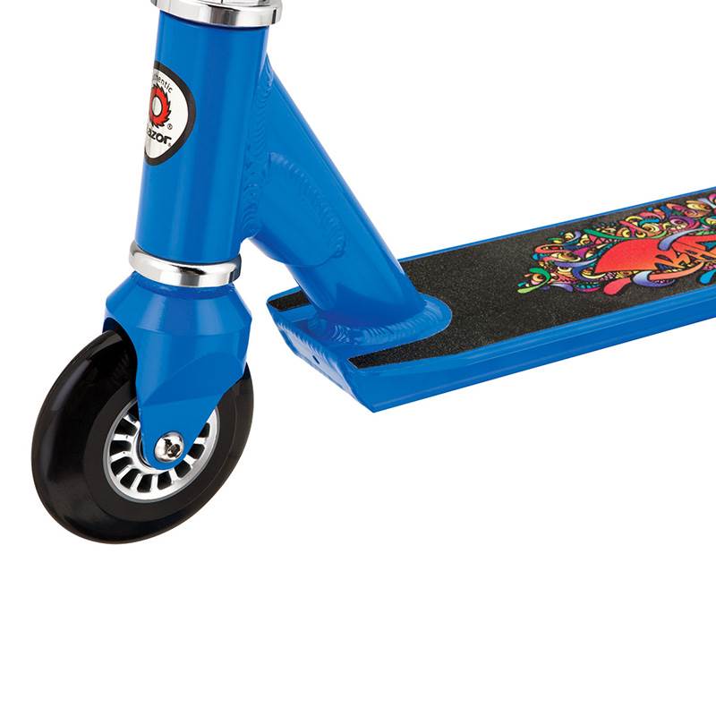 Razor Pro Beast Deluxe Model 19-Inch Deck Aluminum Push Kick Scooter, Blue - VMInnovations
