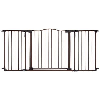 North States Pet Extra Wide Windsor Arch Indoor Pet Gate, Bronze (Open Box)