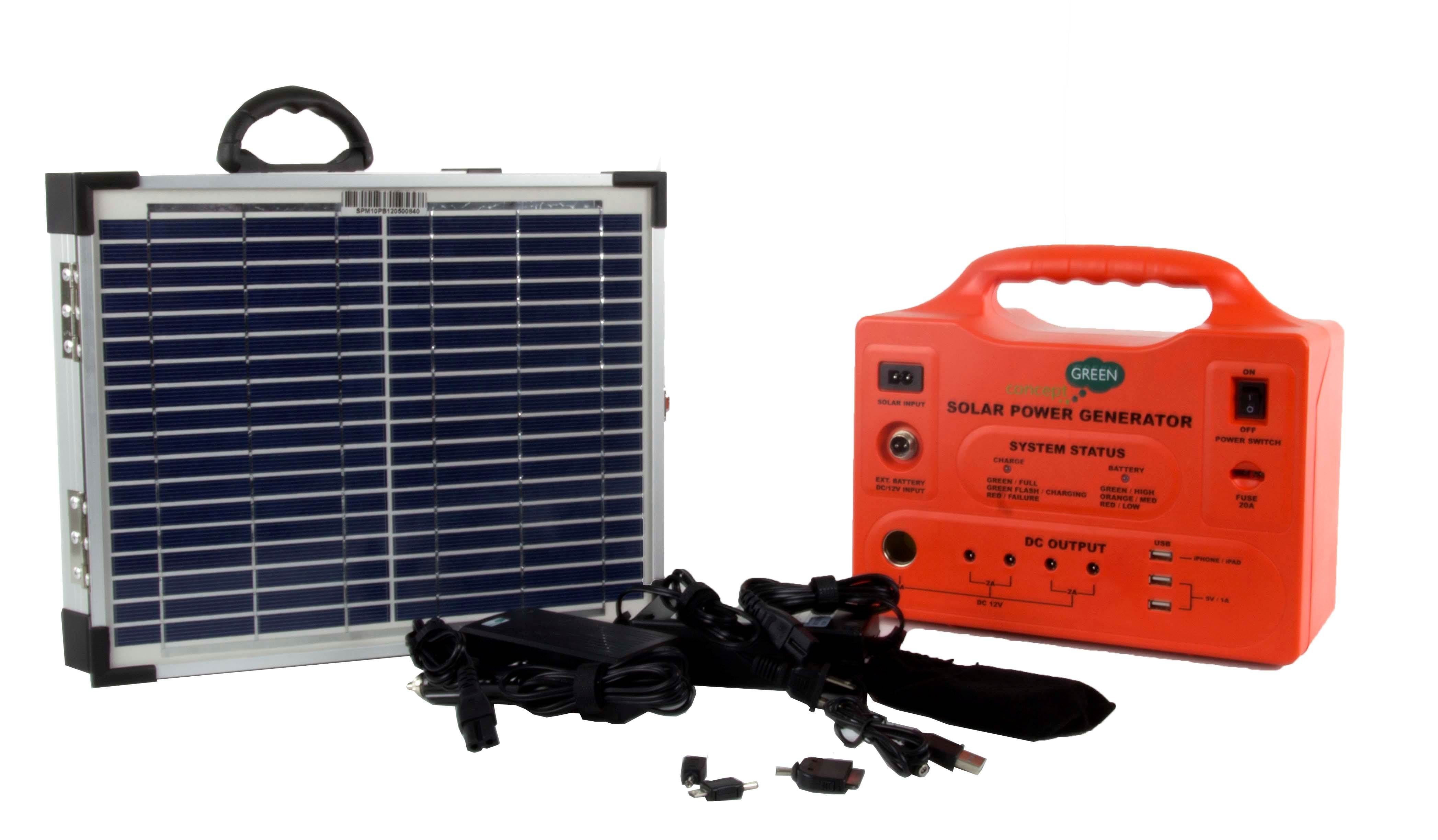 SPS-1220W Emergency Solar Powered Generator/Charger with 20W Panel - Open Box