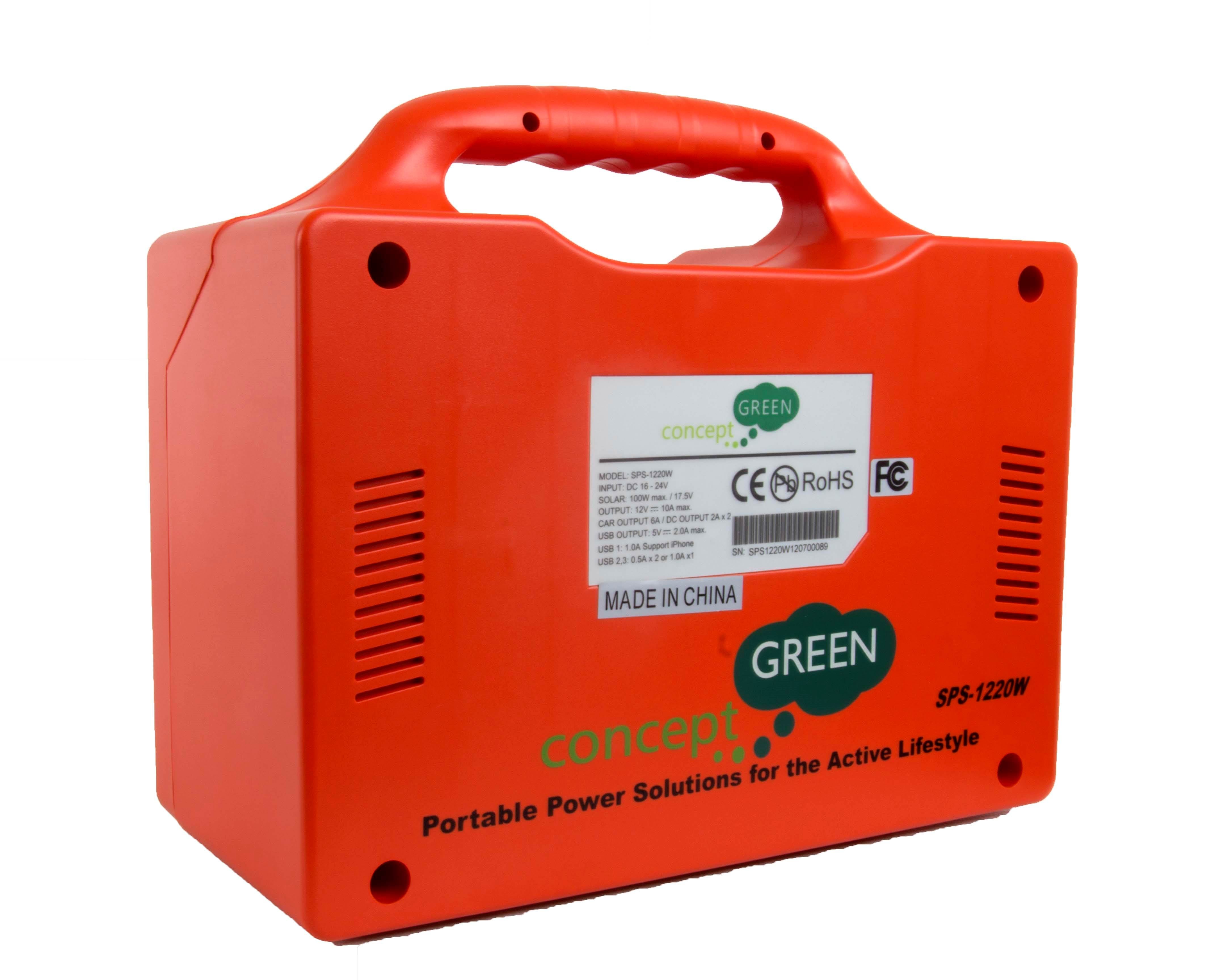 SPS-1220W Emergency Solar Powered Generator/Charger with 20W Panel - Open Box