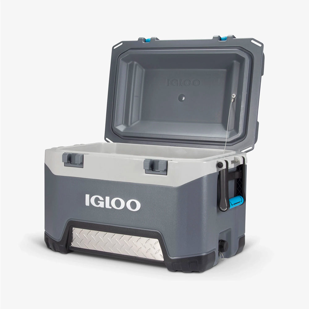 Igloo BMX 52 Quart Durable Cooler with Insulated Lid and Handles, Gray (Used)