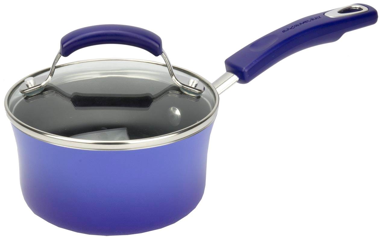 Rachael Ray 10-Piece NonStick Hard Enamel Cookware Set Pots Blue - Missing Pot