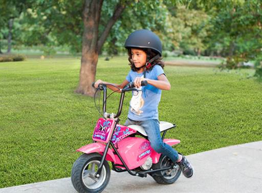 Motovox MBXXSE 24V 7Amp Youth Electric Minibike Motorcycle Pink - For Parts