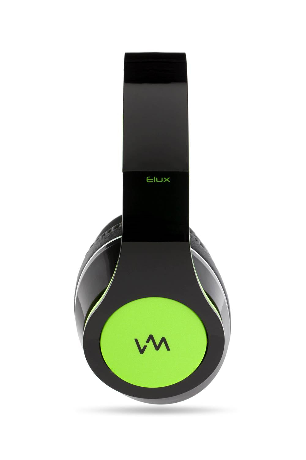 VM Audio Elux Over Ear DJ Stereo MP3 Bass Headphones - Black/Green - Open Box