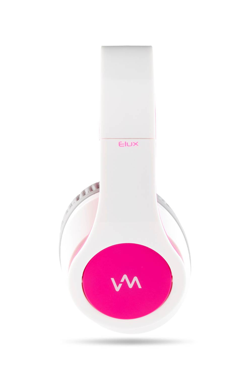 VM Audio Elux Over Ear DJ Stereo MP3 Bass Headphones - White/Pink - Open Box